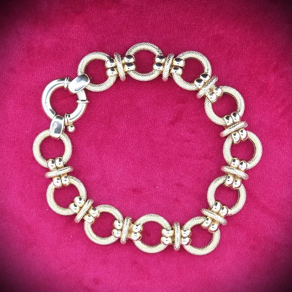 Fancy 9ct Yellow Gold Bracelet