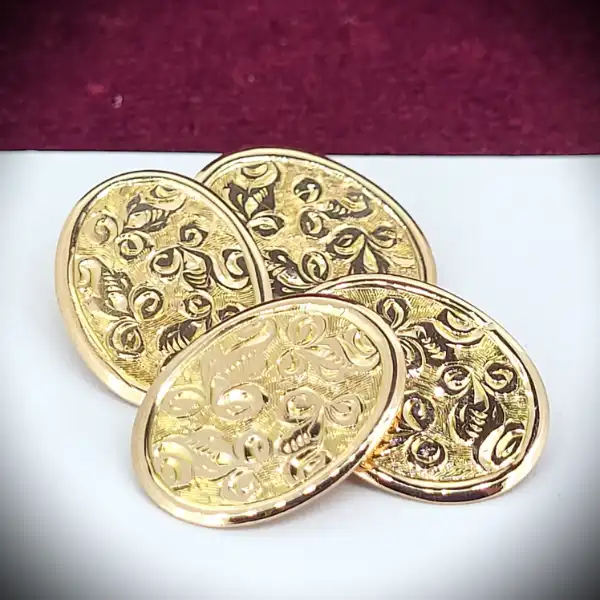 Date 1907! 9ct Gold Antique Cufflinks with Birmingham Hallmark