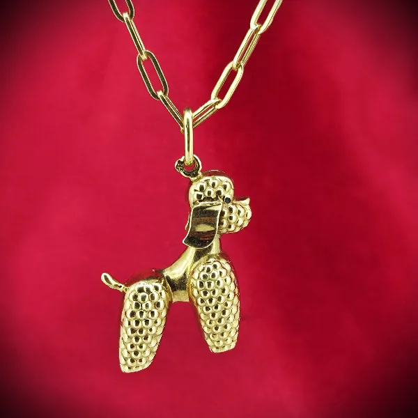 14ct Poodle Charrm/Pendant
