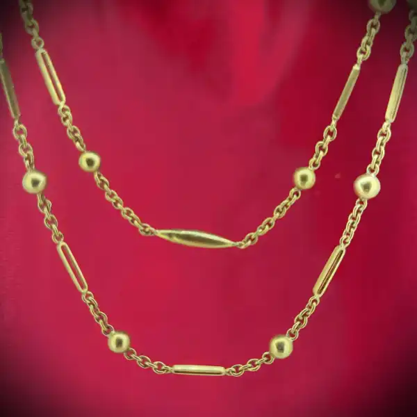 18ct Yellow Gold Longuard Chain