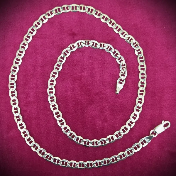 Italian 9ct Yellow Gold Anchor Chain - 18 Inches