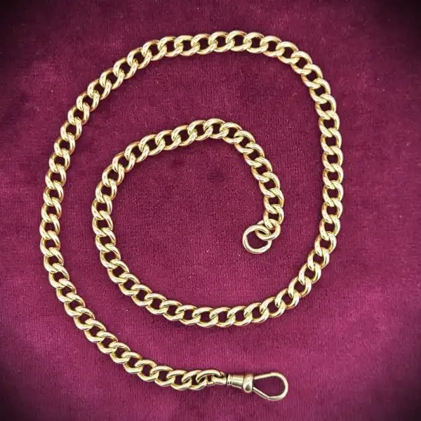 Antique Rose Gold Albert Chain