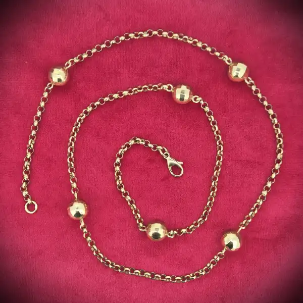 Fancy Necklace in 9ct Yellow Gold