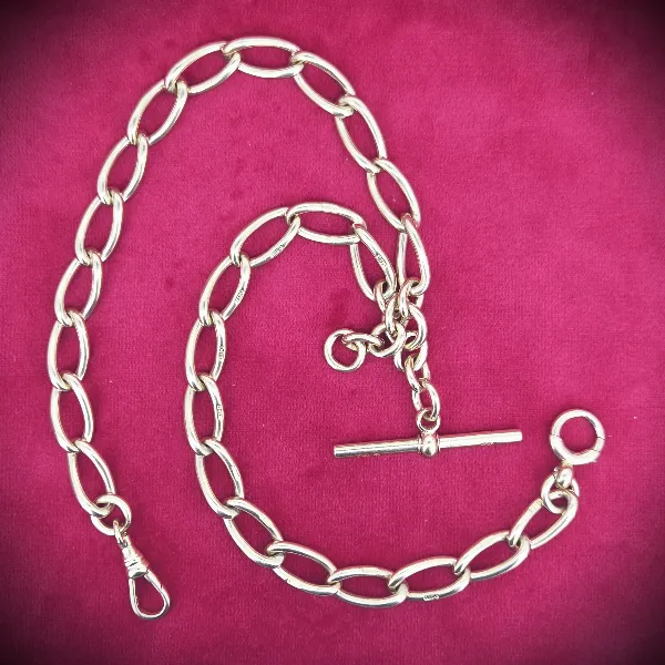 Antique Yellow Gold Loose Link Albert Chain