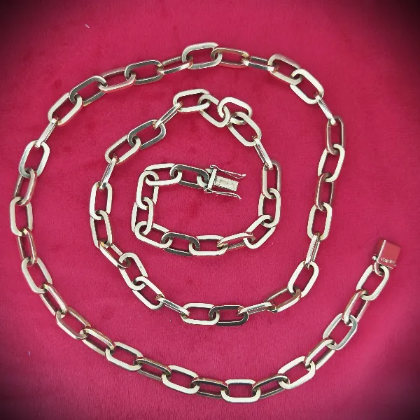 9ct Yellow Gold Paperclip Chain