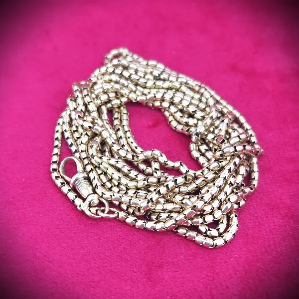 Gorgeous Antique 15ct Longuard Chain