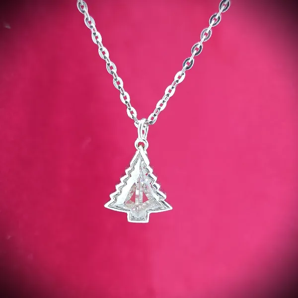 1.00ct Diamond Christmas Tree Pendant