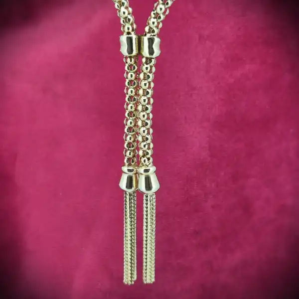 9ct Yellow Gold Italian Tassel necklace