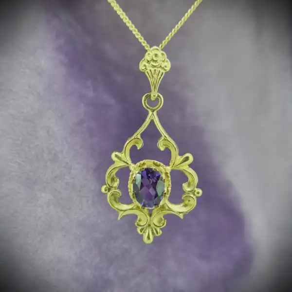 Antique Style Amethyst Pendant