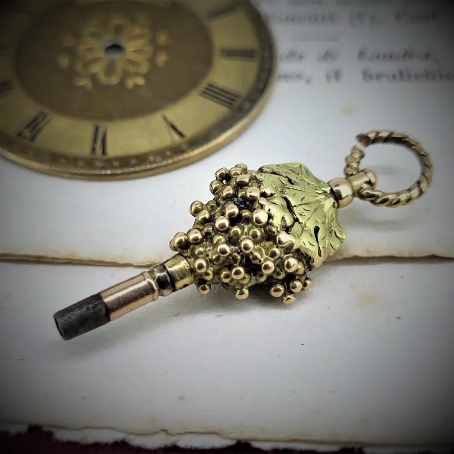 Antique Yellow Gold Georgian Watch Key Pendant/Charm 